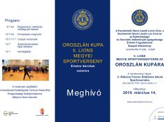 Oroszlán Kupa – II. Lions Megyei Sportverseny értelmi sérültek számára