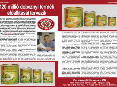 120 milló doboznyi termék előállítását tervezik