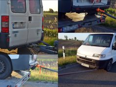 Balesetveszélyes járműszerelvény