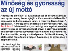 Minőség és gyorsaság az új mottó