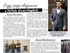 Egy csepp elegancia a férfiak divatvilágából