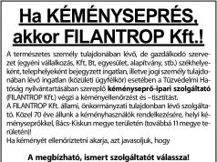 Ha kéményseprés akkor FILANTROP Kft