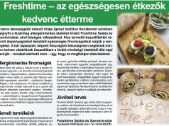 Freshtime – az egészségesen étkezők kedvenc étterme