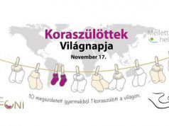 Jön a Koraszülöttek Világnapja november 17-én