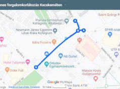 IDEIGLENES FORGALOMKORLÁTOZÁS KECSKEMÉTEN