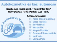 Autókozmetika és kézi autómosó Kecskemét