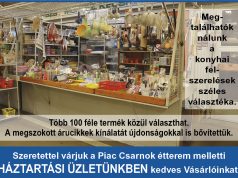 Piac Csarnok háztartási üzlet
