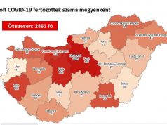2863 főre nőtt a beazonosított fertőzöttek száma és elhunyt 11 krónikus beteg 2020, május 1 – 07:03