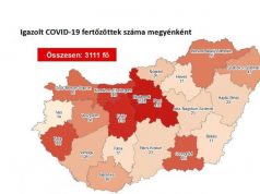 3111 főre nőtt a beazonosított fertőzöttek száma és elhunyt 10 krónikus beteg
