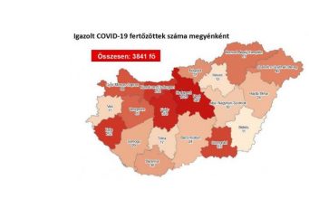 3841 főre nőtt a beazonosított fertőzöttek száma és elhunyt 8 krónikus beteg