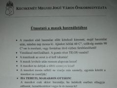 Kecskemét: Végéhez közeledik a kecskeméti önkormányzat által biztosított lakossági maszkok postai kézbesítése