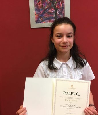 Polónyi Nóra jó tanuló