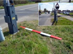 Letörte a félsorompót