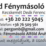 Alföld fénymásoló 2021.11.15-töl