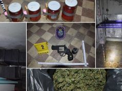 MOLOTOV-KOKTÉLOK, PISZTOLY ÉS KÁBÍTÓSZER KERÜLT ELŐ