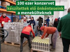 100 ezer konzerv a menekülteket befogadó szervezeteknek