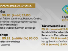 Géniusz kiállíts eheti programjai 05.09-15.