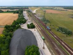 BUDAPEST-BELGRÁD VASÚTVONAL: LÁTVÁNYOS MUNKÁLATOKKAL ÉPÜL AZ ÚJ VÁGÁNY KISKŐRÖSÖN
