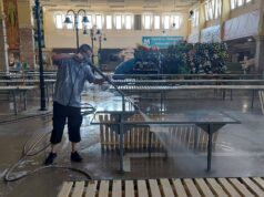 Éves nagytakarítás a Budai utcai Piacon