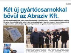 Két Új gyártócsarnokkal bővül az Abraziv Kft.