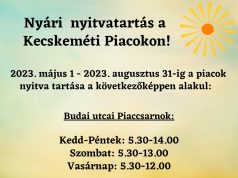 Május 1-i ünnepi nyitvatartás a piacokon