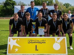 Szekszárdi középiskolás fiúk állhattak dobogó legfelső fokáraa Labdarúgás Diákolimpián