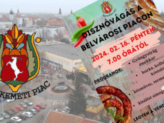 Disznóvágás a belvárosi piacon