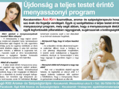 Újdonság a teljes testet érintőmenyasszonyi program