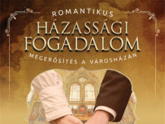 Romantikus házassági fogadalom megerősítés a Városházán