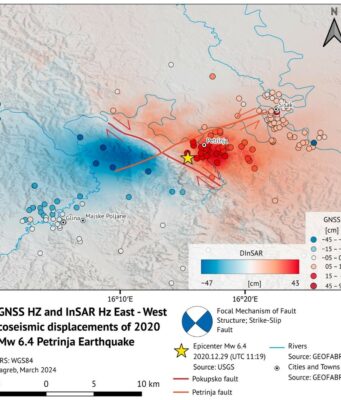 Mennyit mozdult el a Föld a 2020-as petrinjai földrengés során?