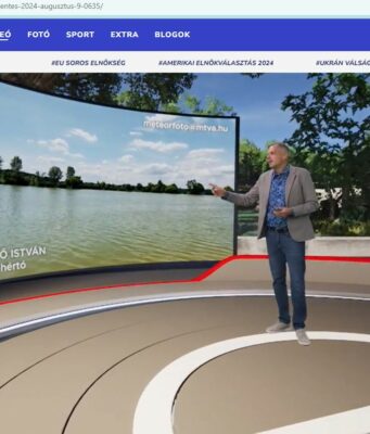 Halasi fotója Fehértóról a köztévében