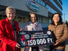 Átadásra került az Univer Jótékonysági gulyásebédből befolyó 150.000.Ft támogatás aNoéma Alapítvány számára