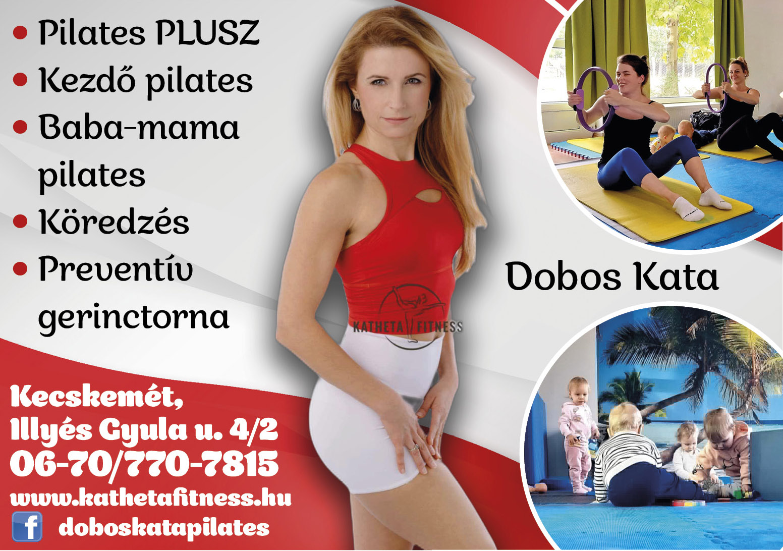 Katheta Fitness/ Dobos Kata PilatesPlusz, Kezdő pilates, Baba-mama pilates