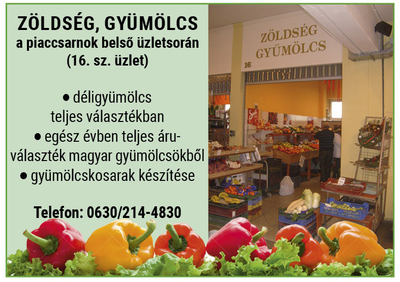 Zöldség, gyümölcs PIAC Kecskemét