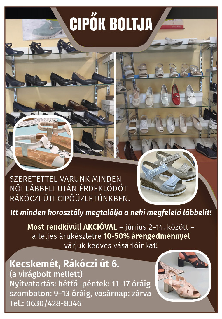 CIPŐK BOLTJA Kecskemét