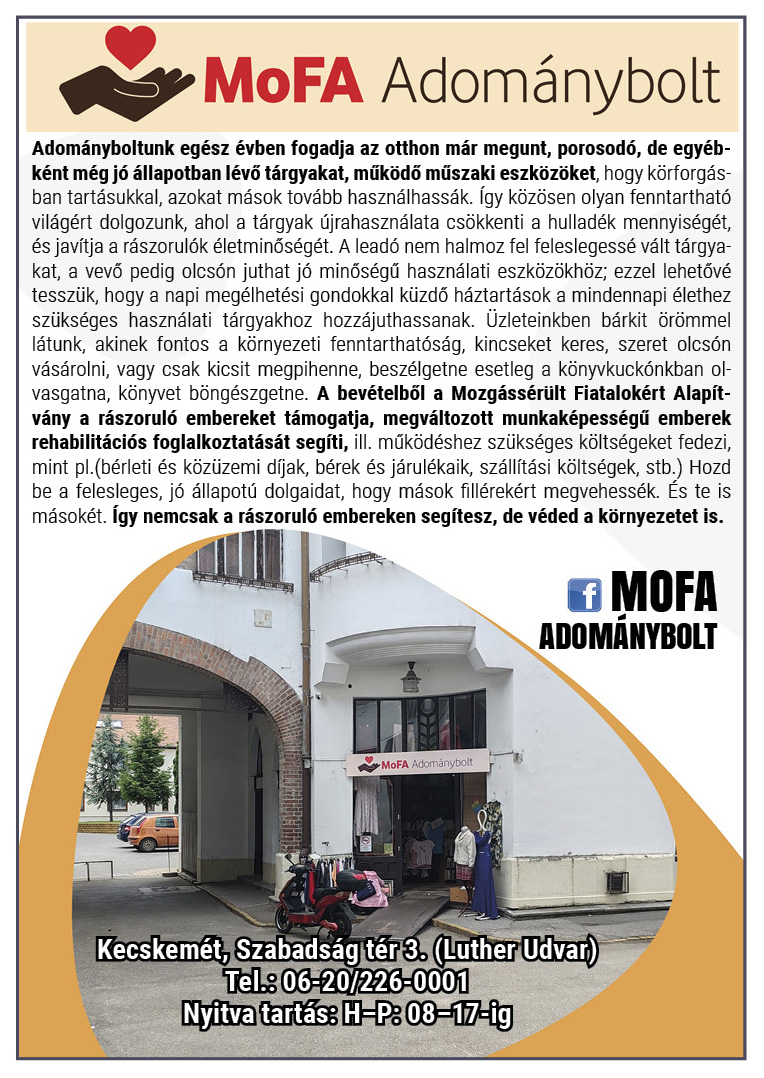 MoFA Adománybolt