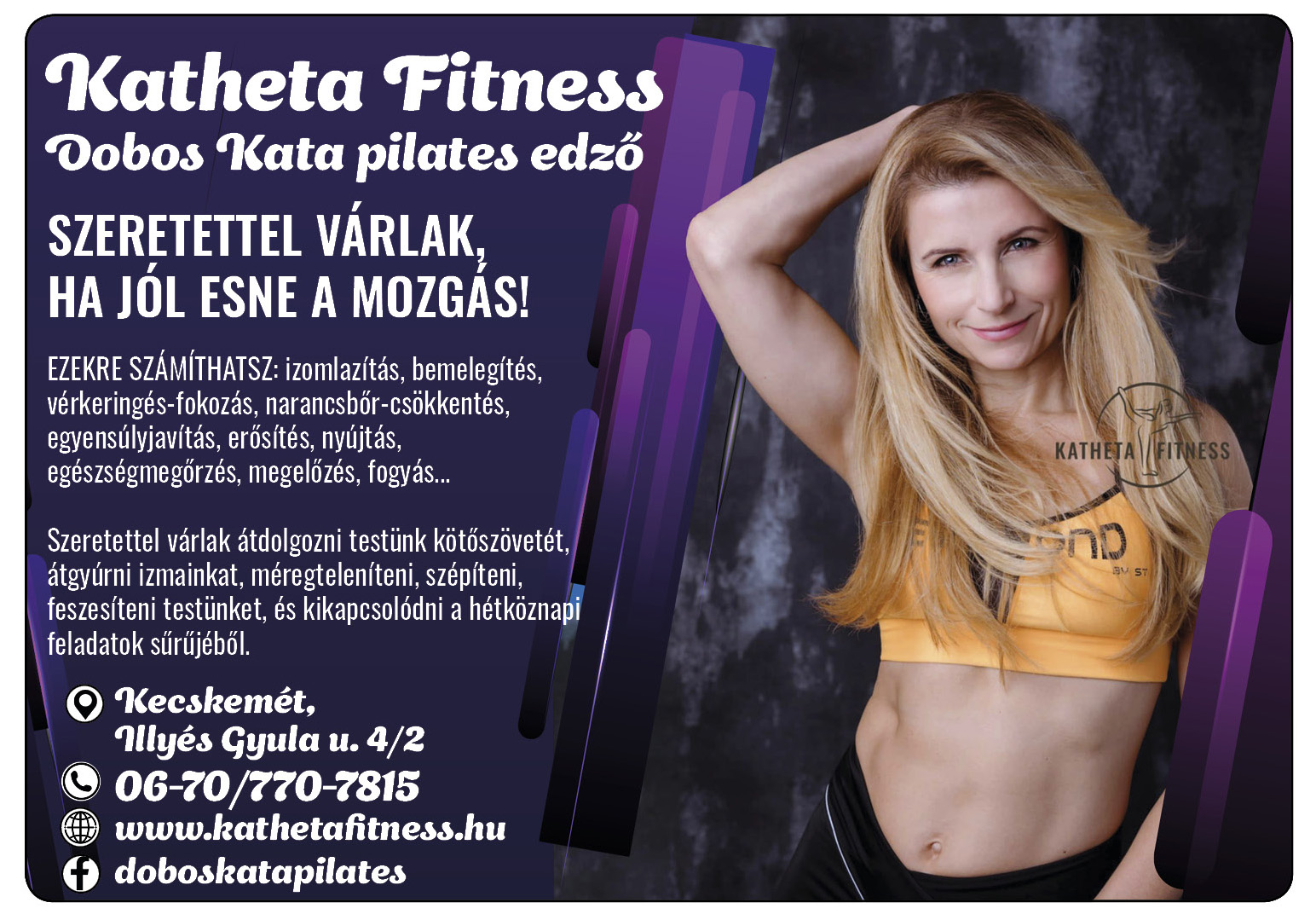 Katheta Fitness/ Dobos Kata PilatesPlusz, Kezdő pilates, Baba-mama pilates