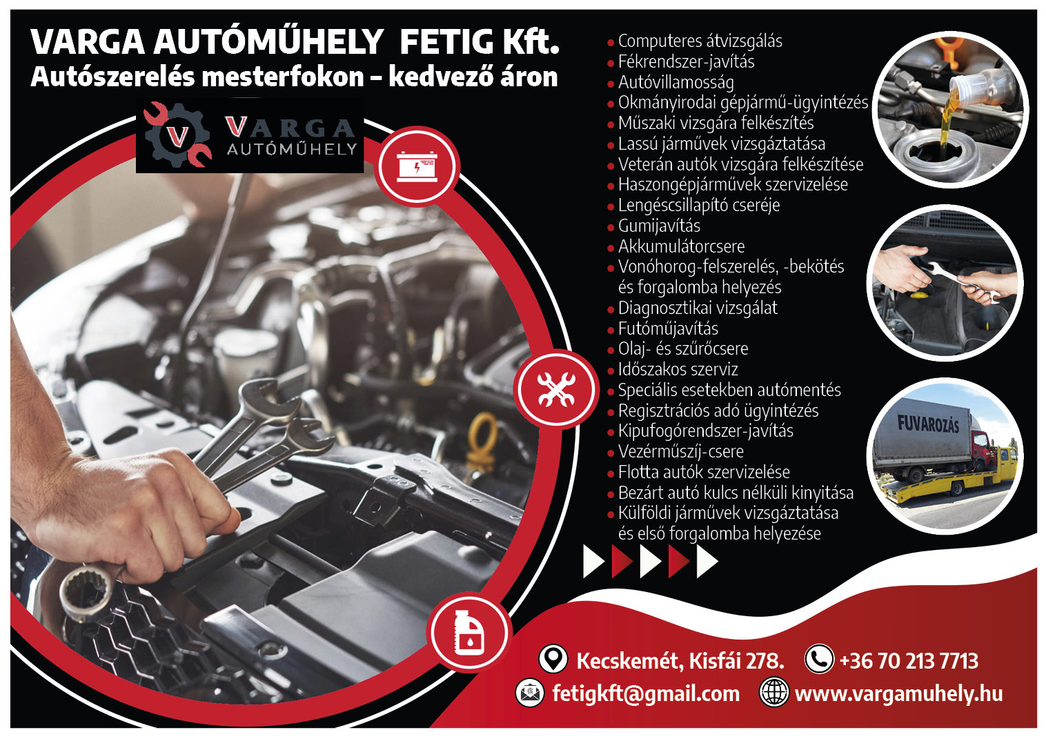 VARGA AUTÓMŰHELY – Fetig Kft