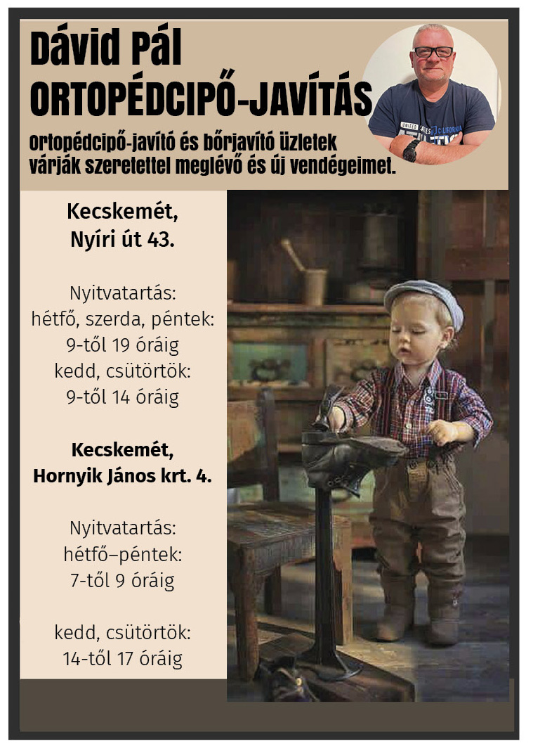 DÁVID PÁL ORTOPÉDCIPŐ-JAVÍTÓ