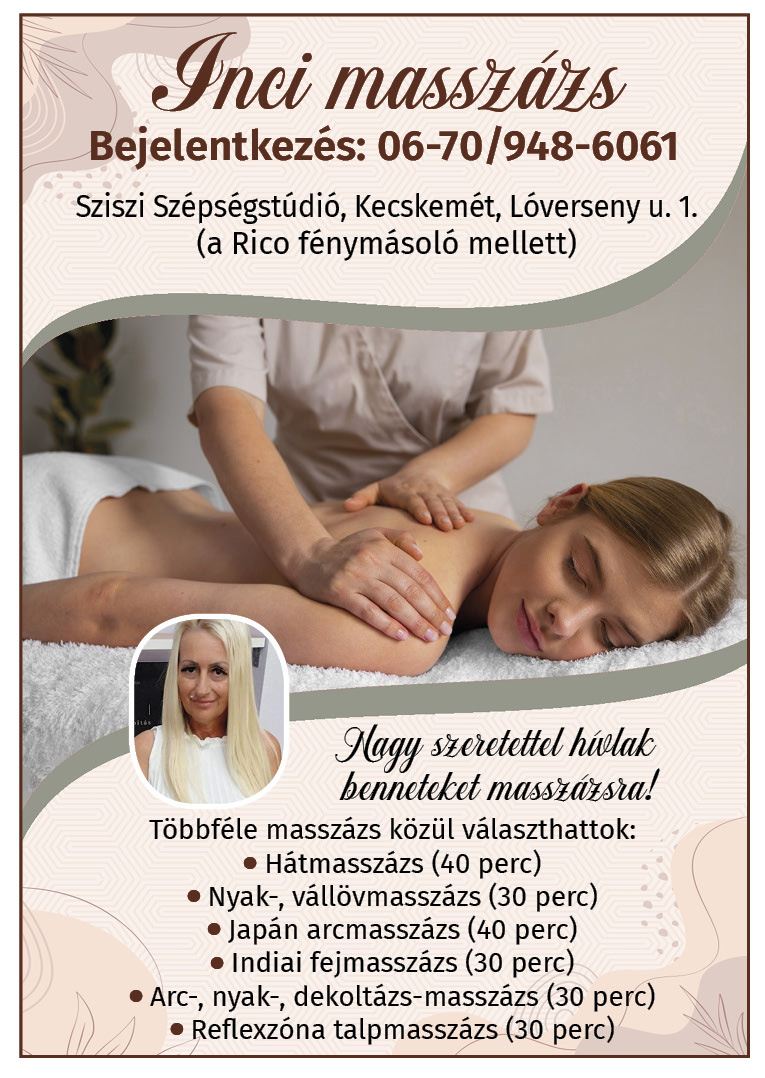 INCI MASSZÁZS – Kecskemét