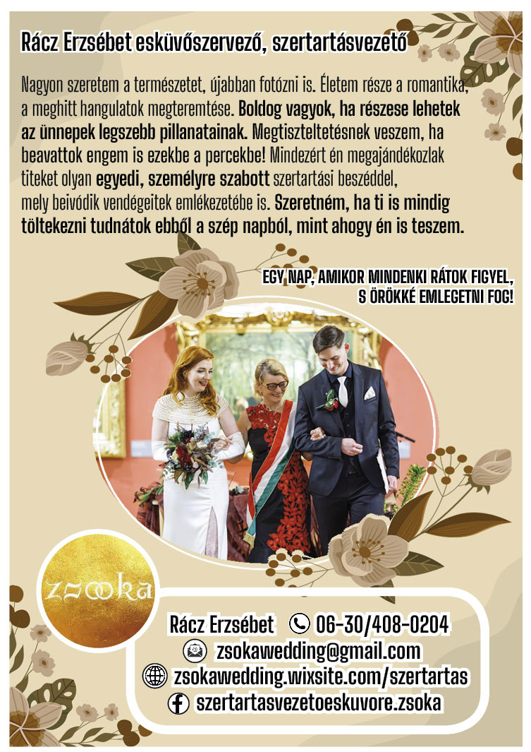 RÁCZ ZSÓKA- Esküvőszervező