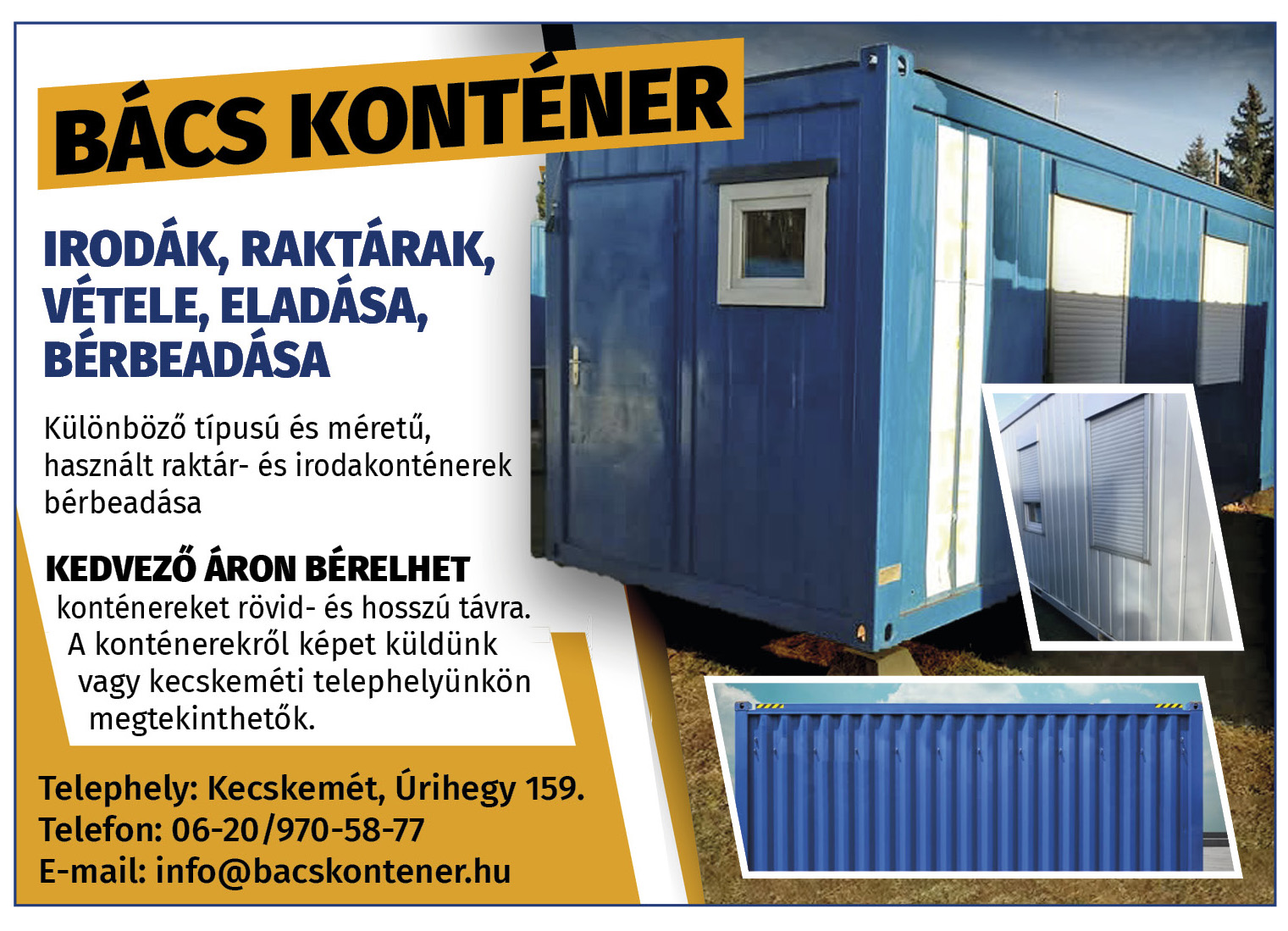 BÁCS-KONTÉNER