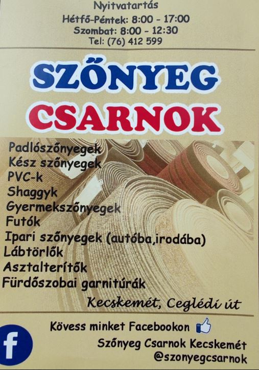 Szőnyeg csarnok- Kecskemét