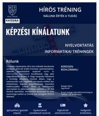 Hírös Tréning- Katedra nyelviskola Kecskemét