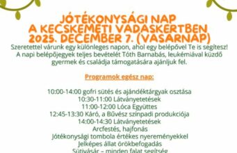 JÓTÉKONYSÁGI NAP A KECSKEMÉTI VADASKERTBEN