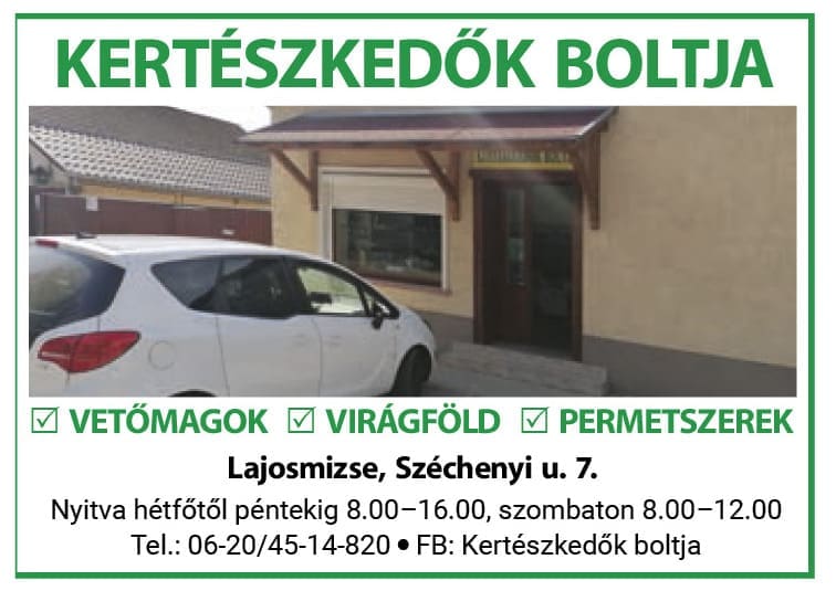 KERTÉSZKEDŐK BOLTJA – Lajosmizse