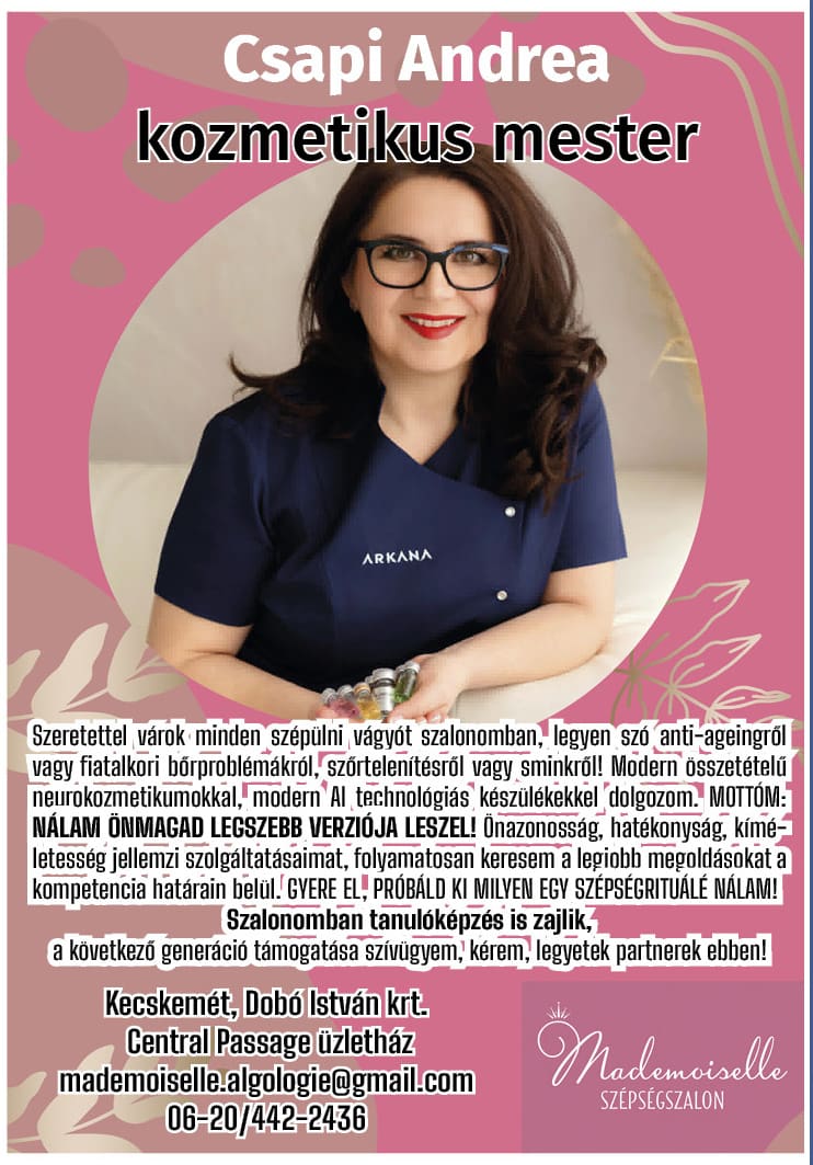 CSAPI ANDREA kozmetikus mester