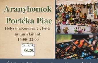 Az Aranyhomok Portéka Piac a Múzeumok Éjszakáján is kitárjakapuit – június 20-án ismét várja látogatóit