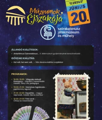 MÚZEUMOK ÉJSZAKÁJA 2026KKJM Szórakaténusz Játékmúzeum és Műhely Hol volt, hol nem volt…