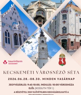 Nyári városnéző séták vasárnaponként Kecskeméten